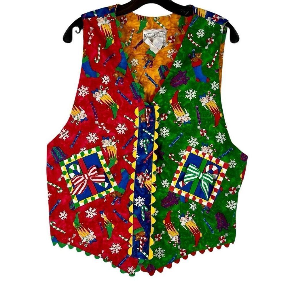 Zoodles Girl’s Christmas Ugly Sweater Vest X-Large